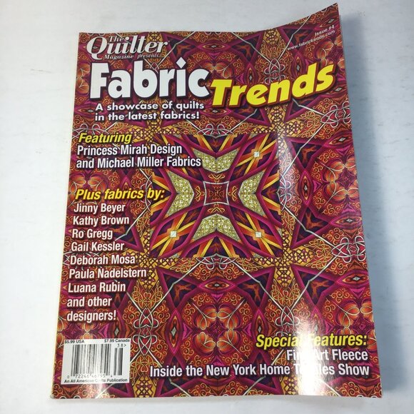 Fabric Trends Quilter Magazine Showcase Of Quilts & Latest Fabrics Issue 4 - Picture 1 of 8